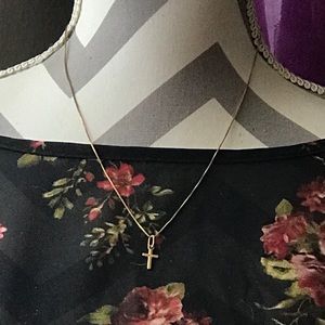 14KT Gold Cross Necklace